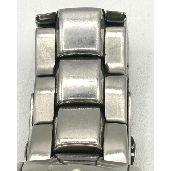 Fossil Watch Blue CH-2331 Men's 42mm Gray Dial Chronograph Diver Watch Wide Link - Picture 12 of 16